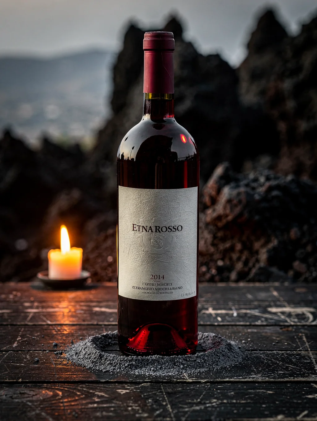 Etna Bianco white wine in a tasting glass